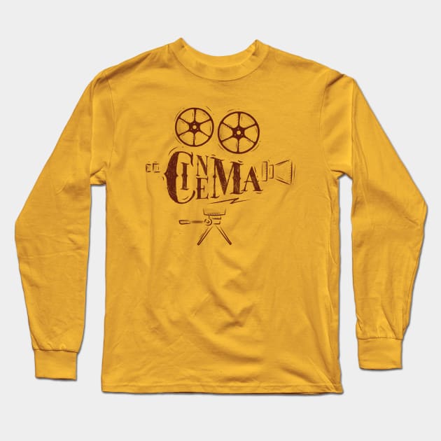 Cinema Camera Long Sleeve T-Shirt by TomCage